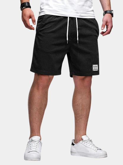 MANSSINO™ | Men's Textured Stripe Drawstring Shorts