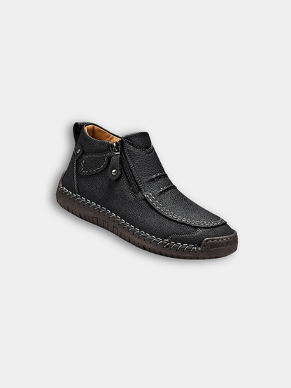 MANSSINO™ | Men's Hand-Stitched Zip Ankle Boot