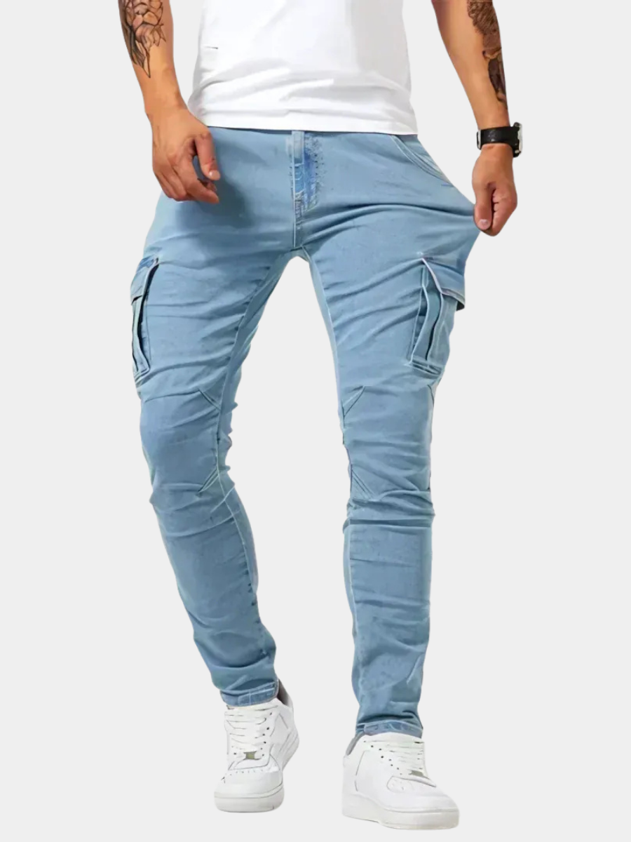 MONVIEL™ | Men's Stretch Denim Cargo Jeans