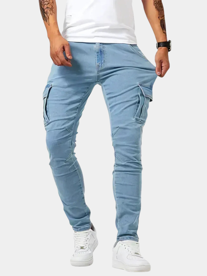 MONVIEL™ | Men's Stretch Denim Cargo Jeans