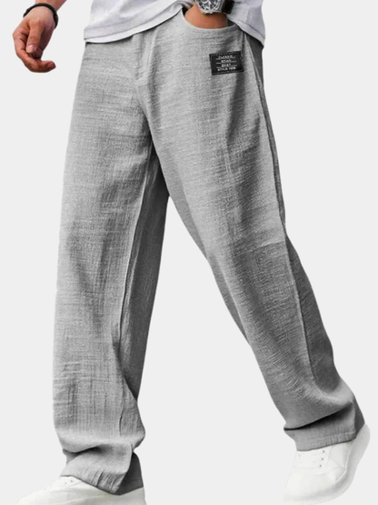 MANSSINO™ | Men's Straight-Cut Elastic Waist Trousers