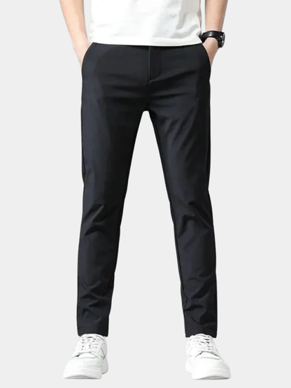 MONVIEL™ | Men's Elastic-Waist Slim Stretch Trousers