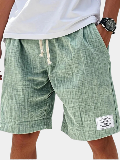 MANSSINO™ | Men's Slub-Texture Linen Drawstring Shorts