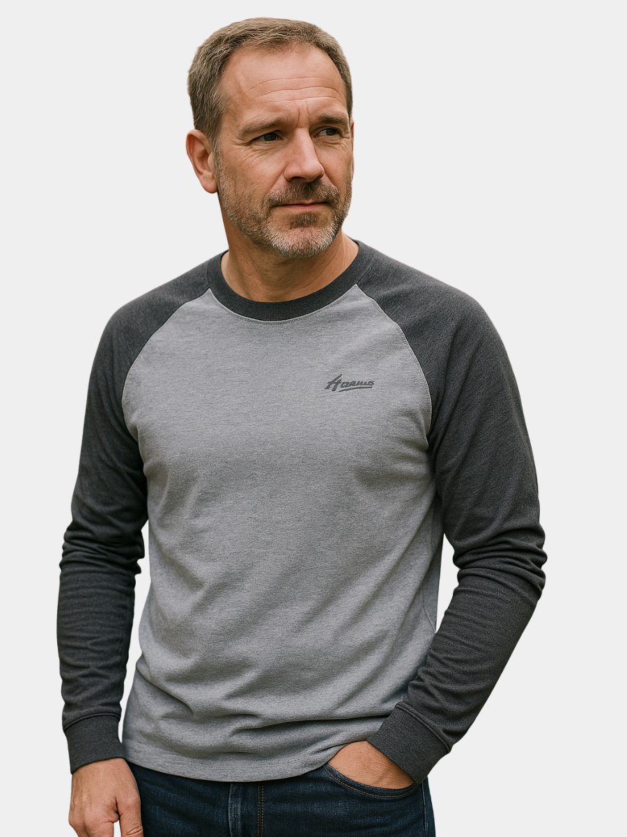MONVIEL™ | Men's Raglan Long-Sleeve Cotton Tee