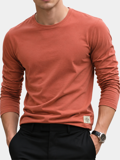 MONVIEL™ | Men's Long-Sleeve Cotton T-Shirt