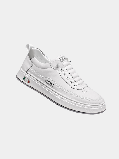 MANSSINO™ | Men's Textured Leather Low-Top Sneaker