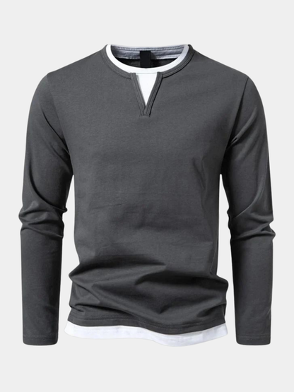 MANSSINO™ | Men's Premium Cotton V-Neck Pullover