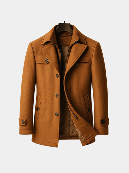 MANSSINO™ | Layered Wool Coat