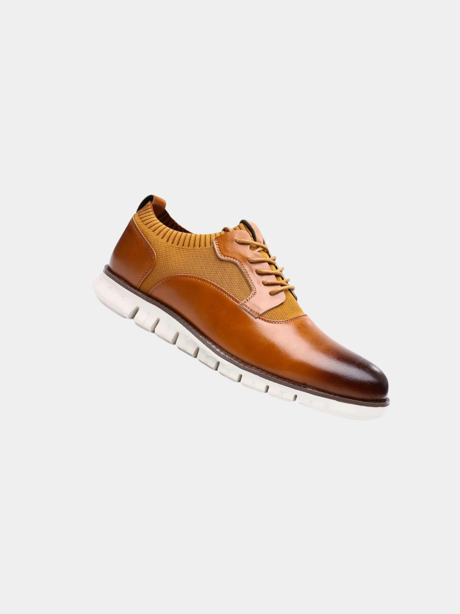 MANSSINO™ | Men's Hybrid Knit-Panel Derby Shoe