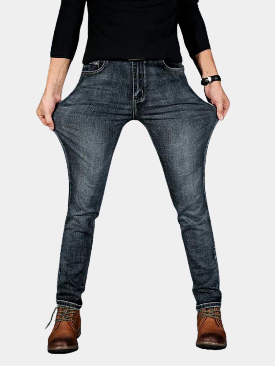 MONVIEL | Mens Slim-Fit Trousers