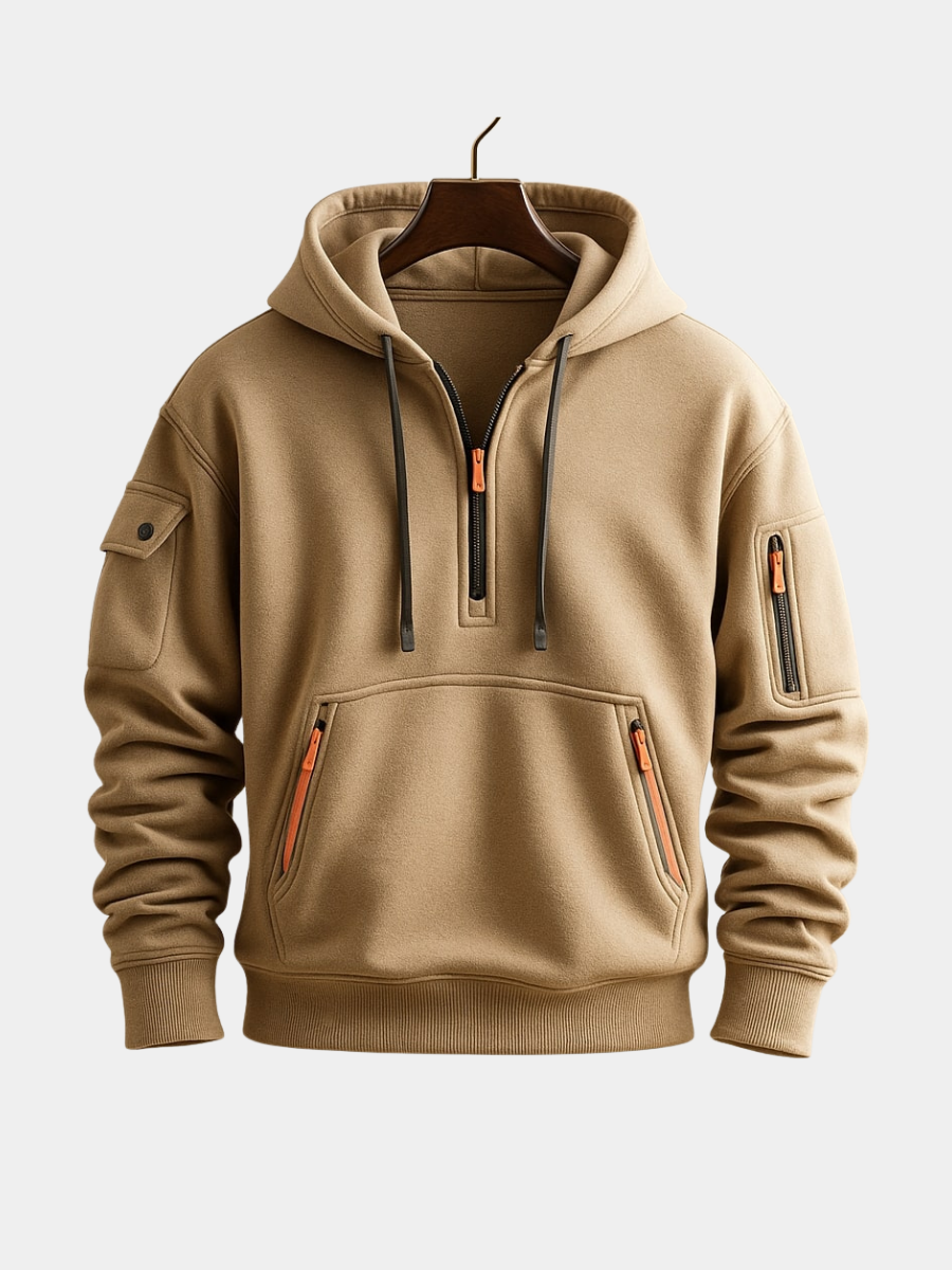 MANSSINO™ | Men's Half-Zip Fleece Hoodie
