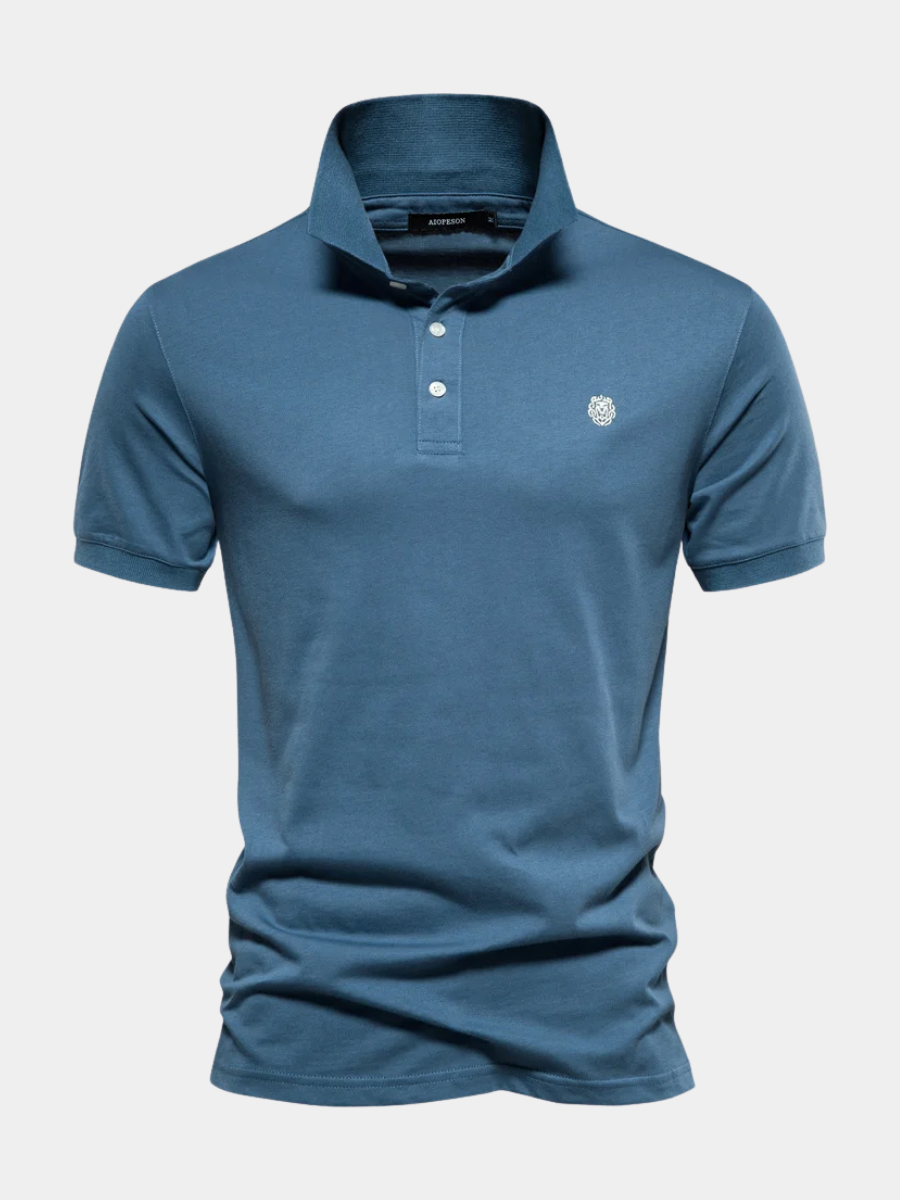 MONVIEL™ | Men's Embroidered Cotton Polo