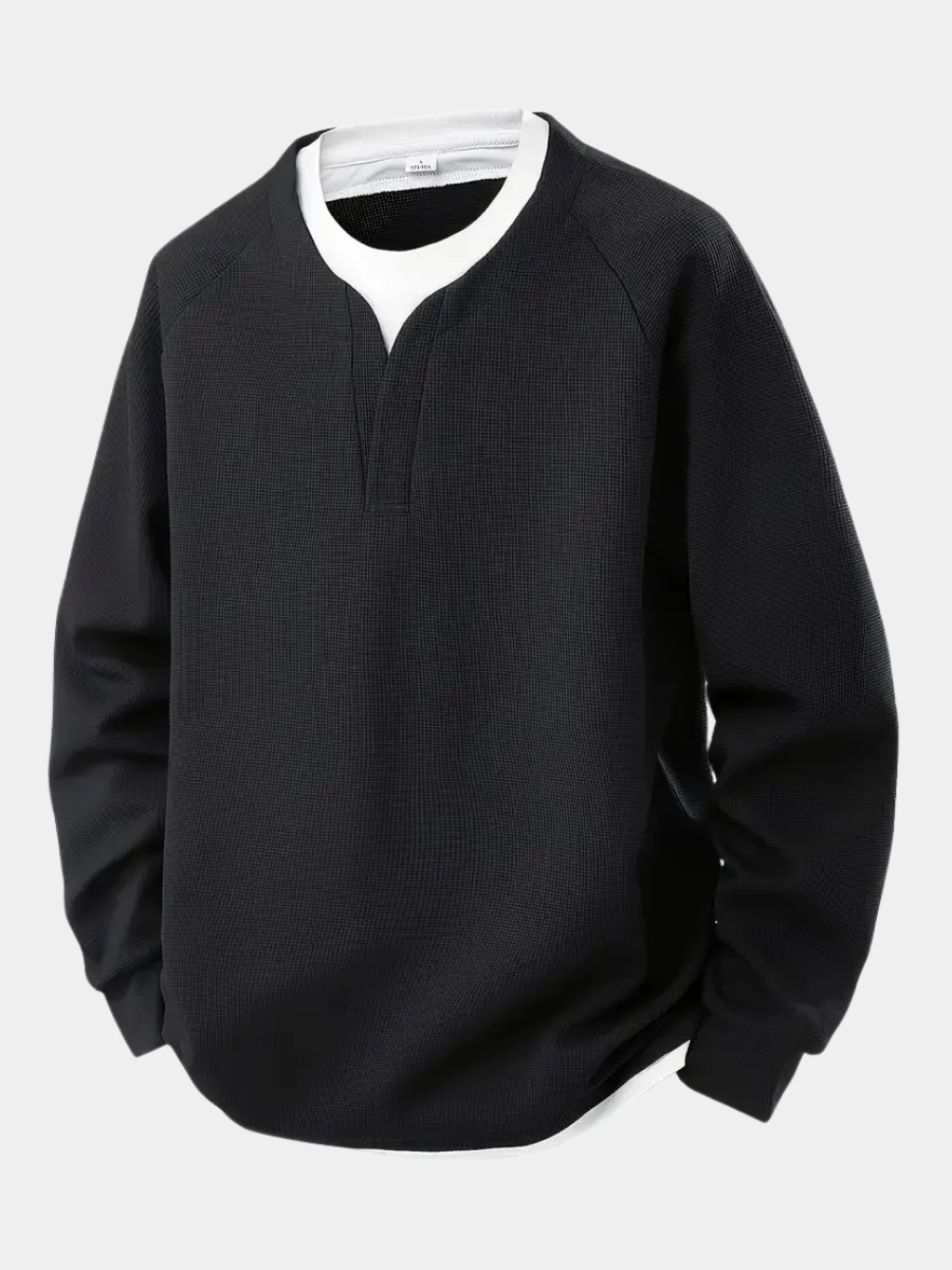 MONVIEL | Layered-Effect Long-Sleeve T-Shirt