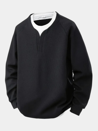 MONVIEL | Layered-Effect Long-Sleeve T-Shirt