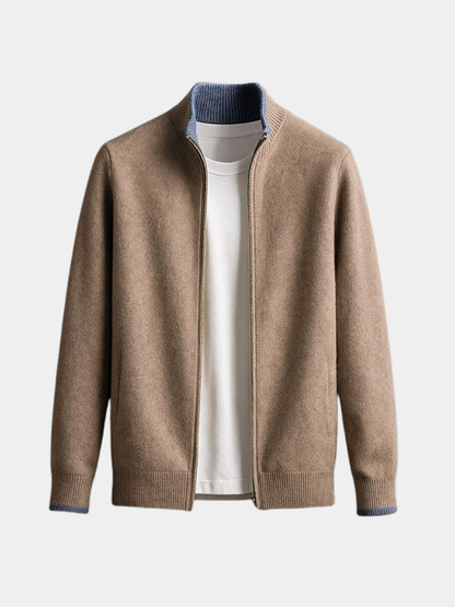 MANSSINO™ | Knit Zip-Through Jacket