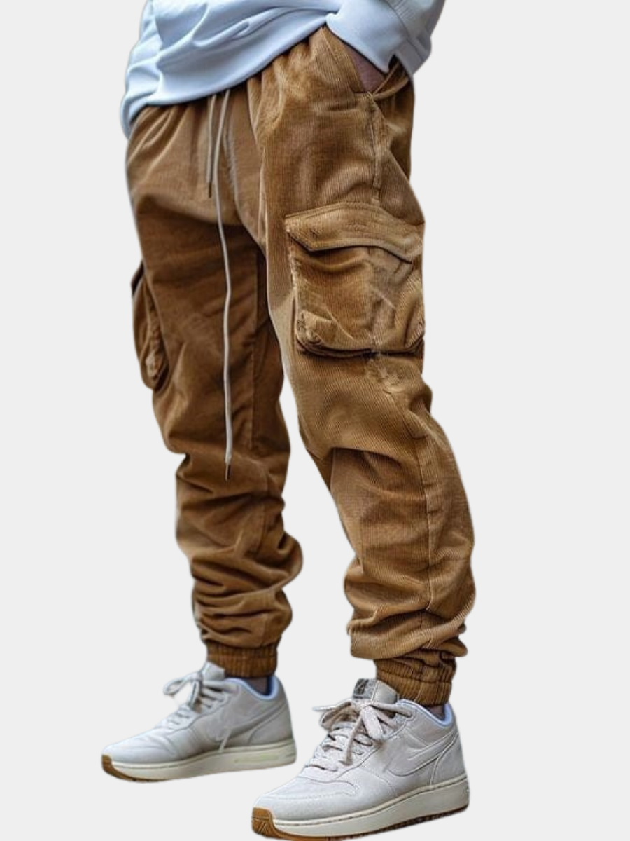 MONVIEL™ | Men's Drawstring Corduroy Jogger Trousers