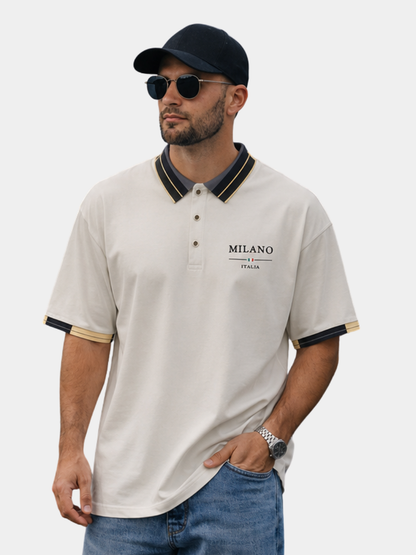 MONVIEL™ | Men's Milano Knit Polo Shirt