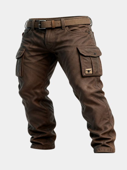 MONVIEL | Mens Lined Cargo Trousers
