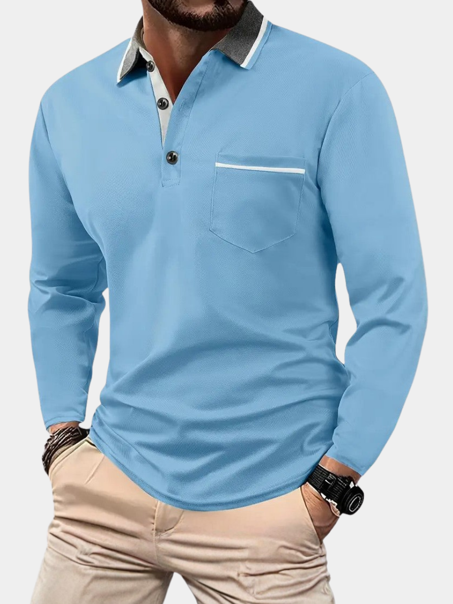 MONVIEL | Classic Long-Sleeve Polo
