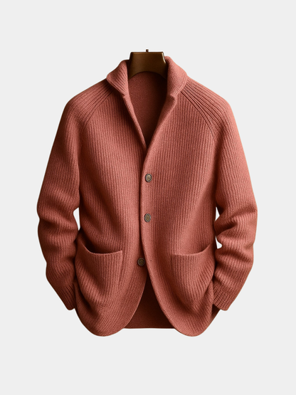 MANSSINO™ | Men's Ribbed Wool Shawl Collar Waistcoat