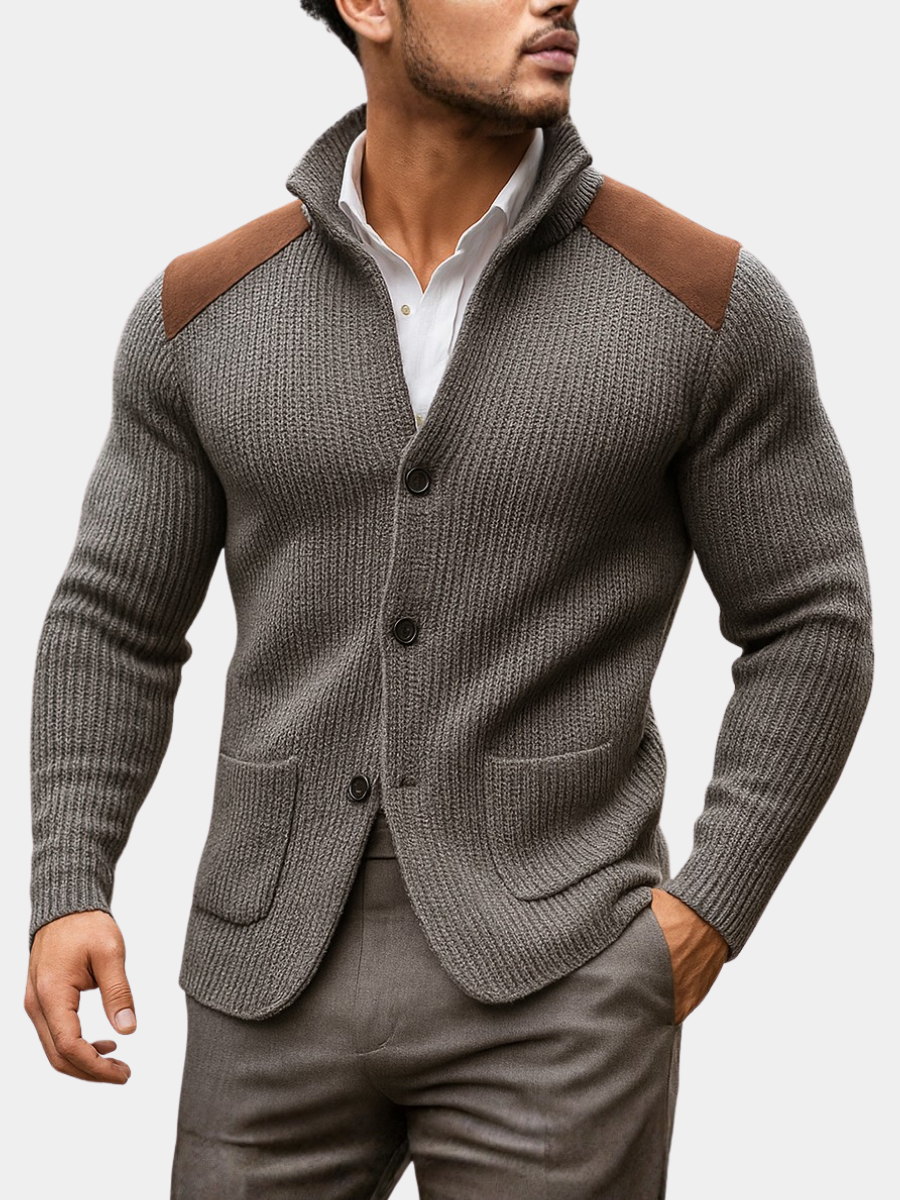 MONVIEL™ | Mens Textured-Knit Blazer