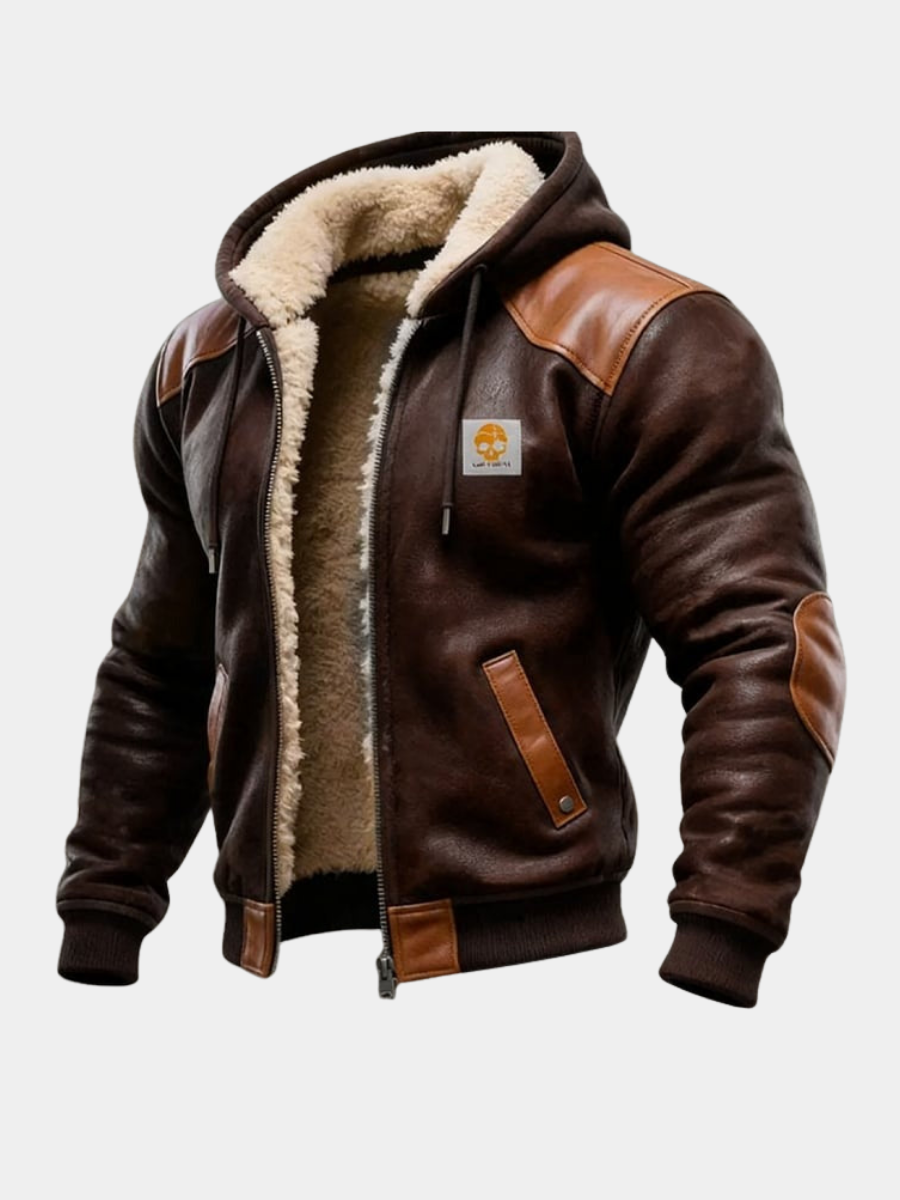 MONVIEL™ | Vintage Suede Hooded Jacket