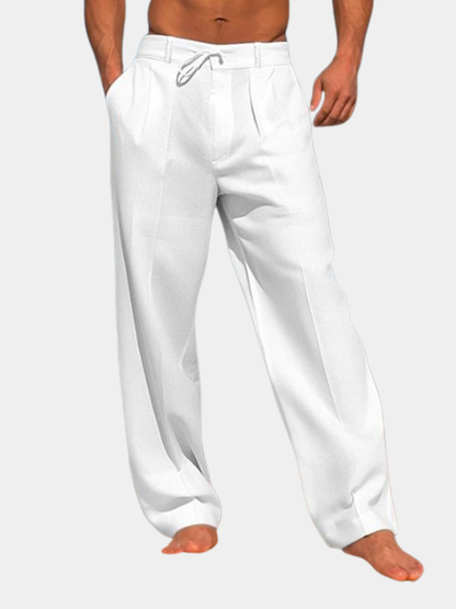 MANSSINO™ | Men's Pleated Linen Drawstring Trousers