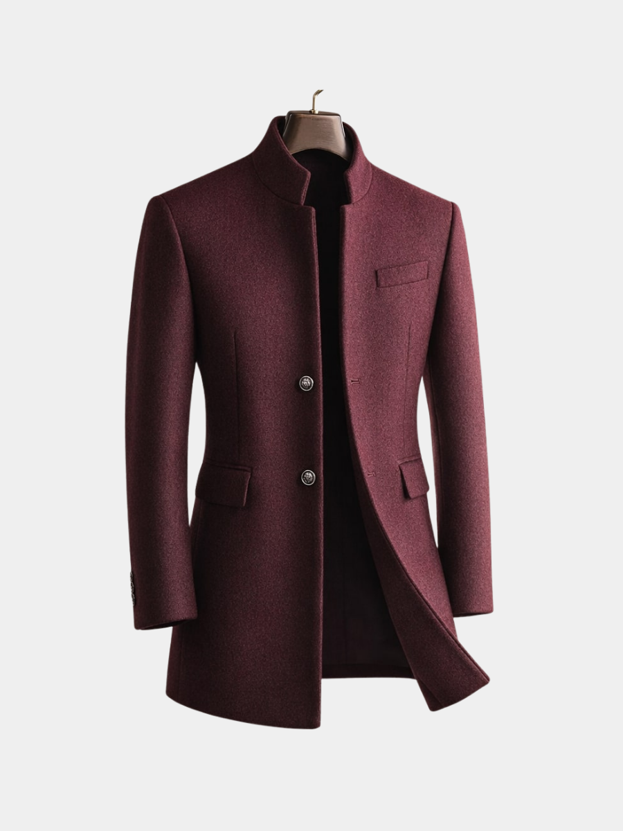 MANSSINO™ | Stand Collar Overcoat