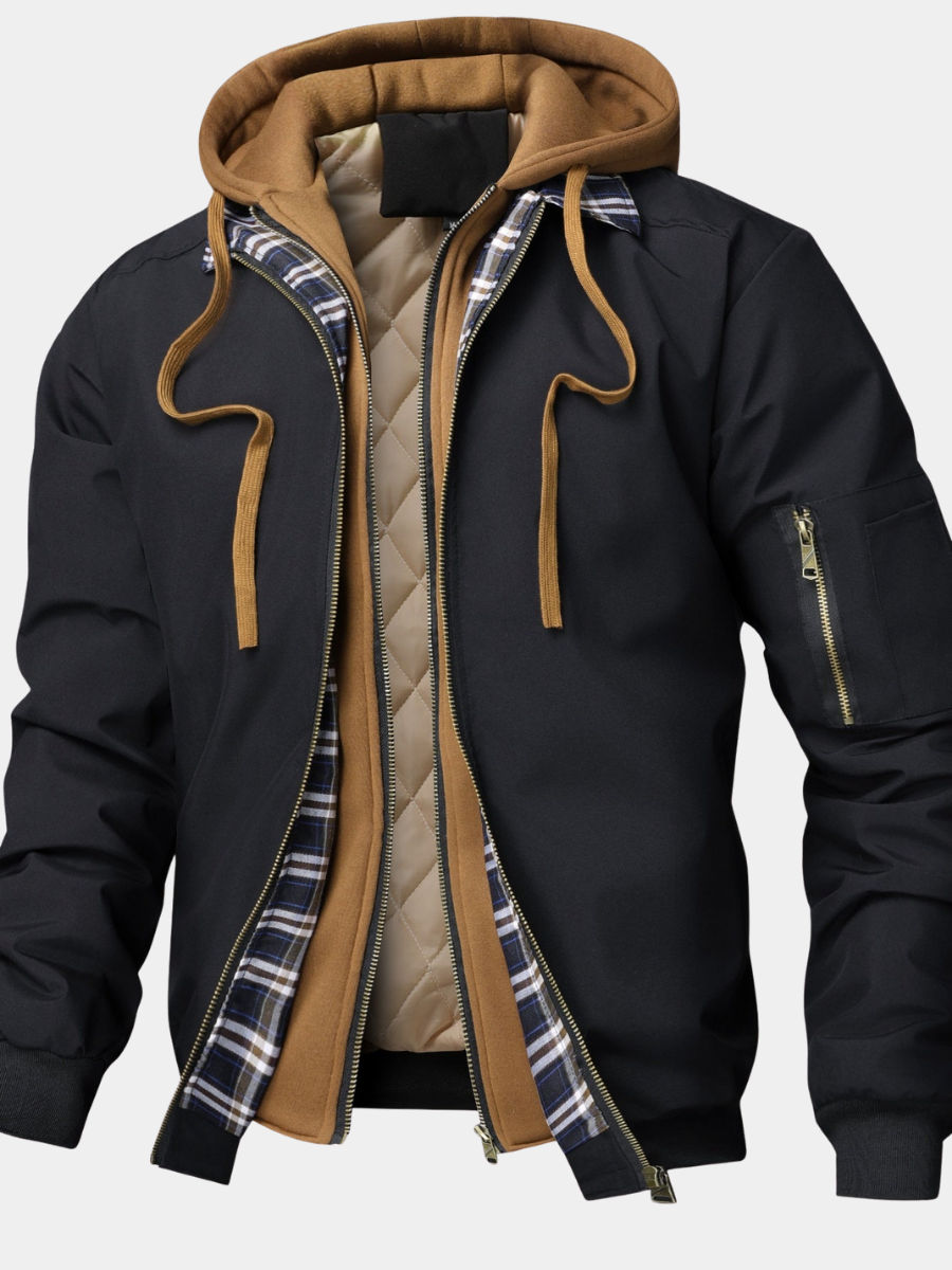 MANSSINO™ | Padded Hooded Bomber