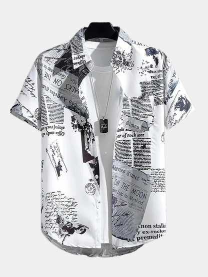 MONVIEL™ | Men's Printed Short-Sleeve Shirt