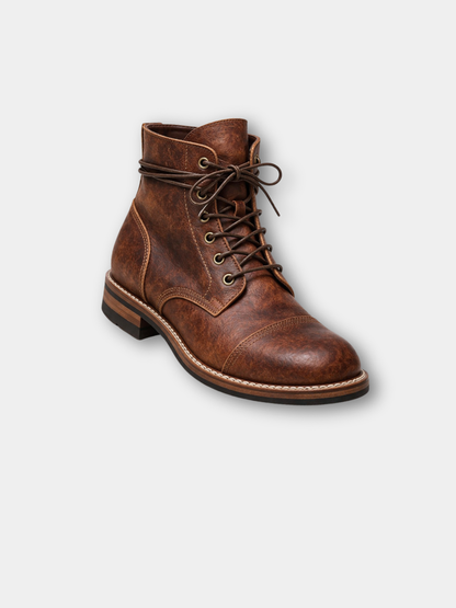 MANSSINO™ | Men's Soft Leather Lace-Up Boot