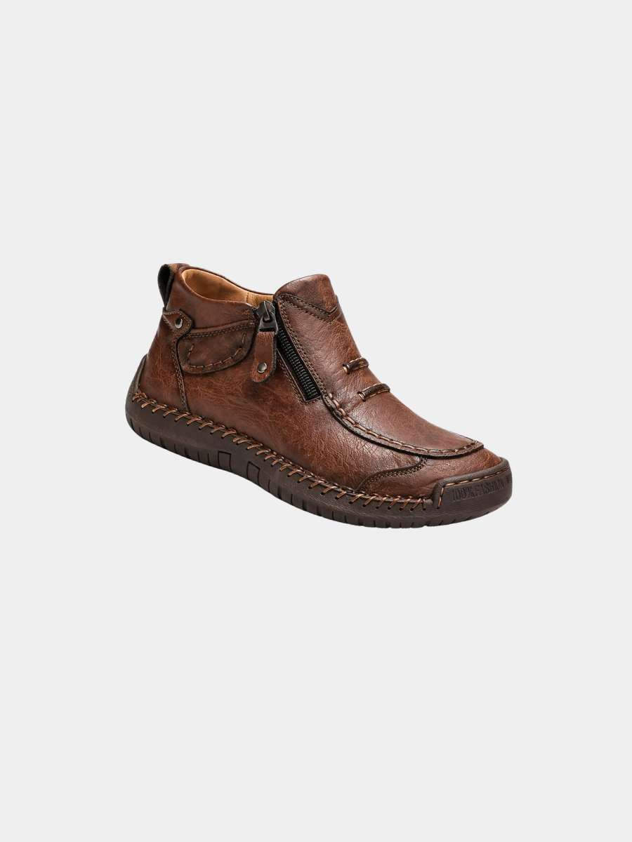 MANSSINO™ | Men's Hand-Stitched Side-Zip Ankle Boot