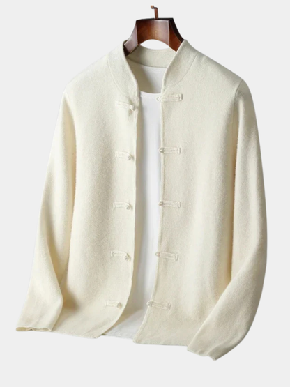 MONVIEL | Classic Stand-Collar Cardigan