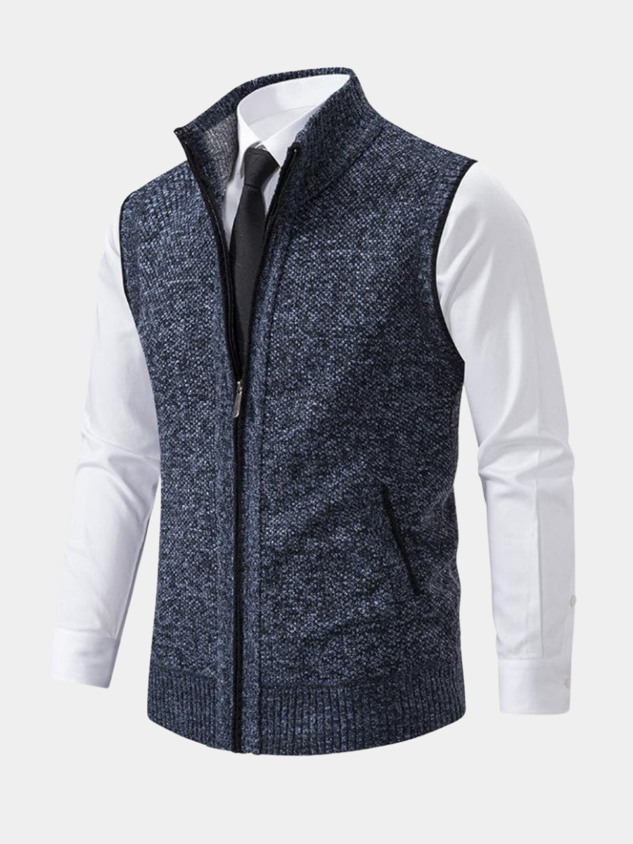 LAURENT MONACO | GILET EN MAILLE CLASSIQUE