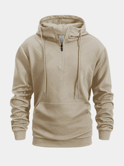 MANSSINO™ | Textured Quarter-Zip Sweatshirt