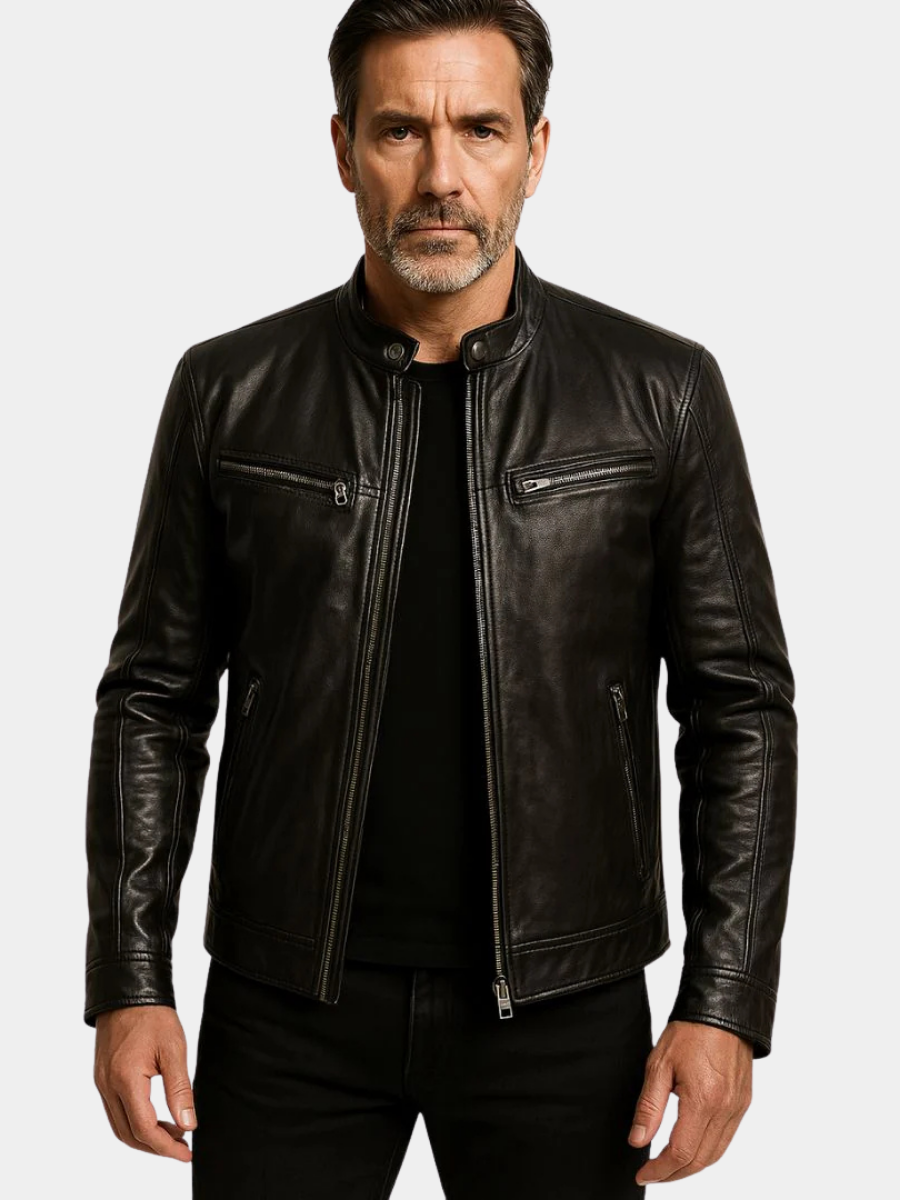 MANSSINO™ | Slim Fit Leather Jacket