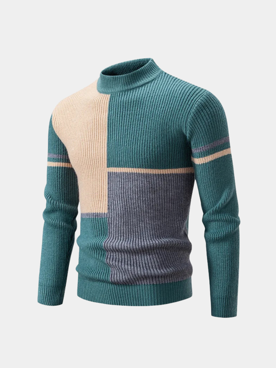 MANSSINO™ | Color-Block Knit Pullover