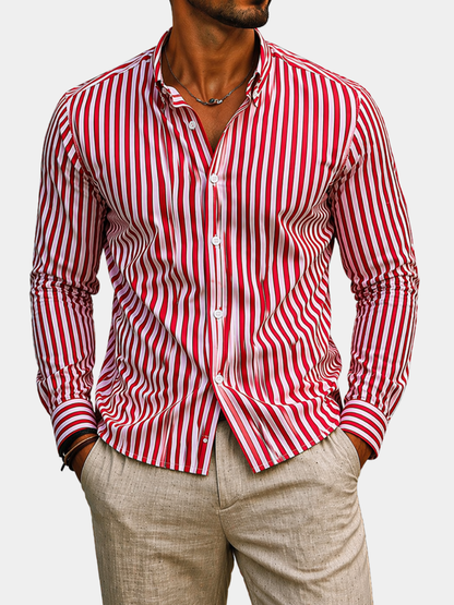 MONVIEL™ | Men's Striped Cotton Summer Shirt