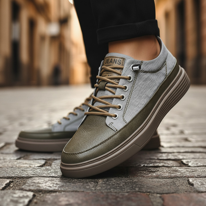 MONVIEL | MENS LEATHER TRAINERS