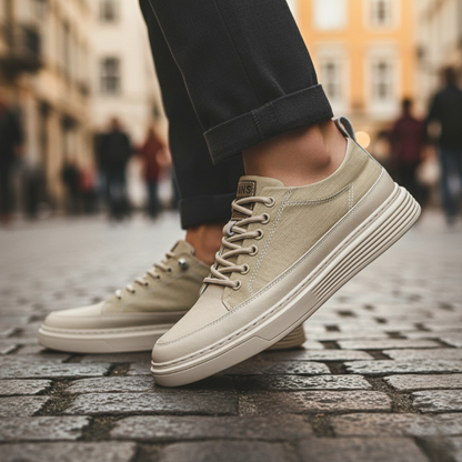 MONVIEL | MENS LEATHER TRAINERS
