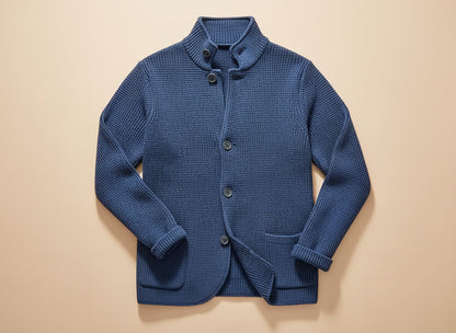 MANSSINO™ | Men's Wool-Cotton Knit Button Cardigan