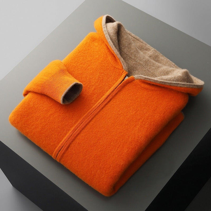 MANSSINO™ | Merino Wool Hooded Pullover