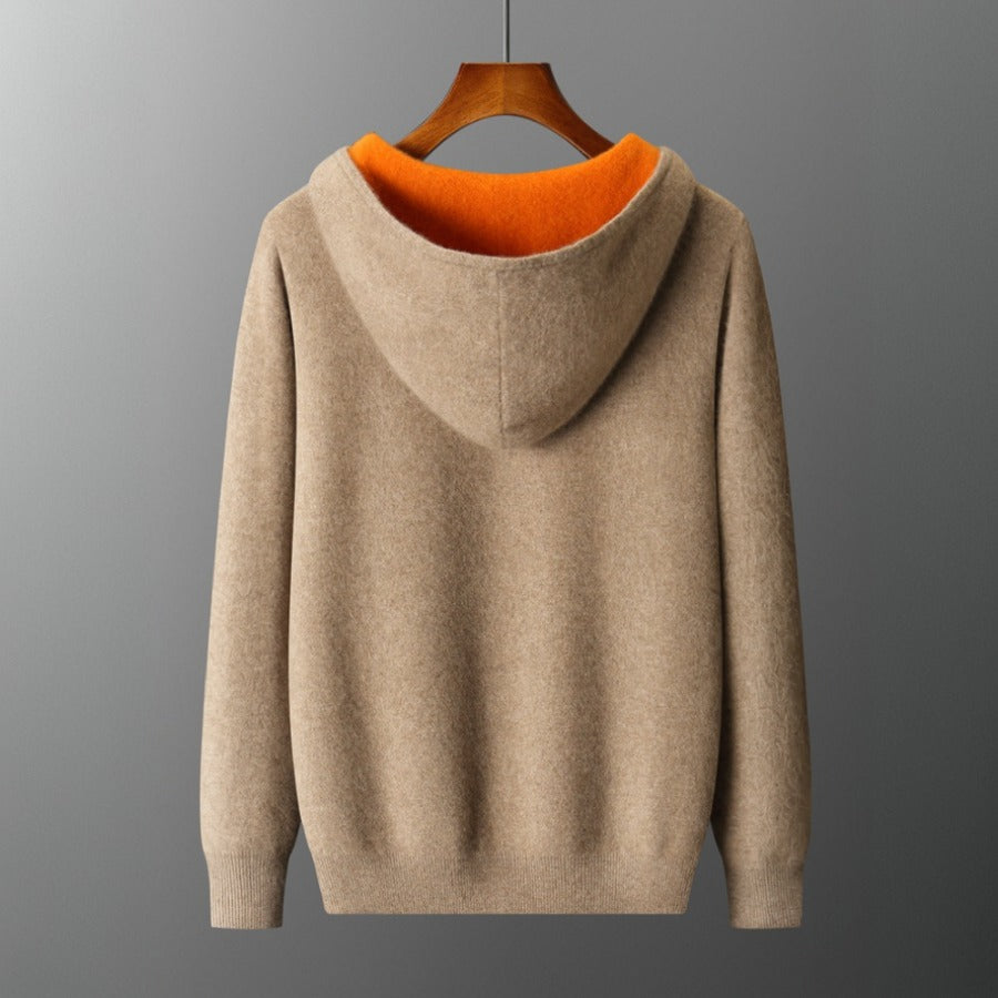 MANSSINO™ | Merino Wool Hooded Pullover