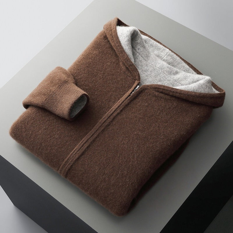 MANSSINO™ | Merino Wool Hooded Pullover