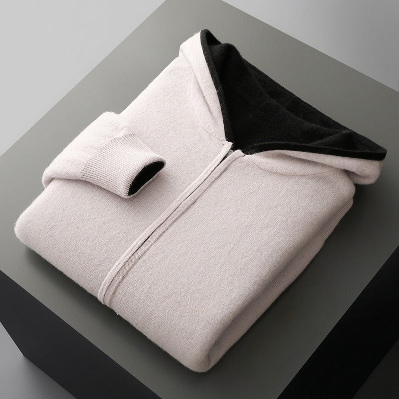 MANSSINO™ | Merino Wool Hooded Pullover