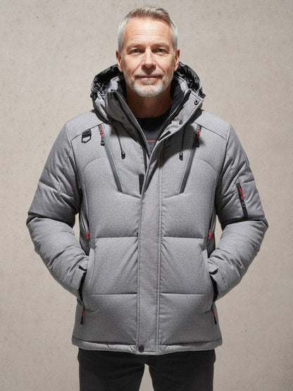 LAURENT MONACO | VESTE D'HIVER SOLIDE POUR HOMME