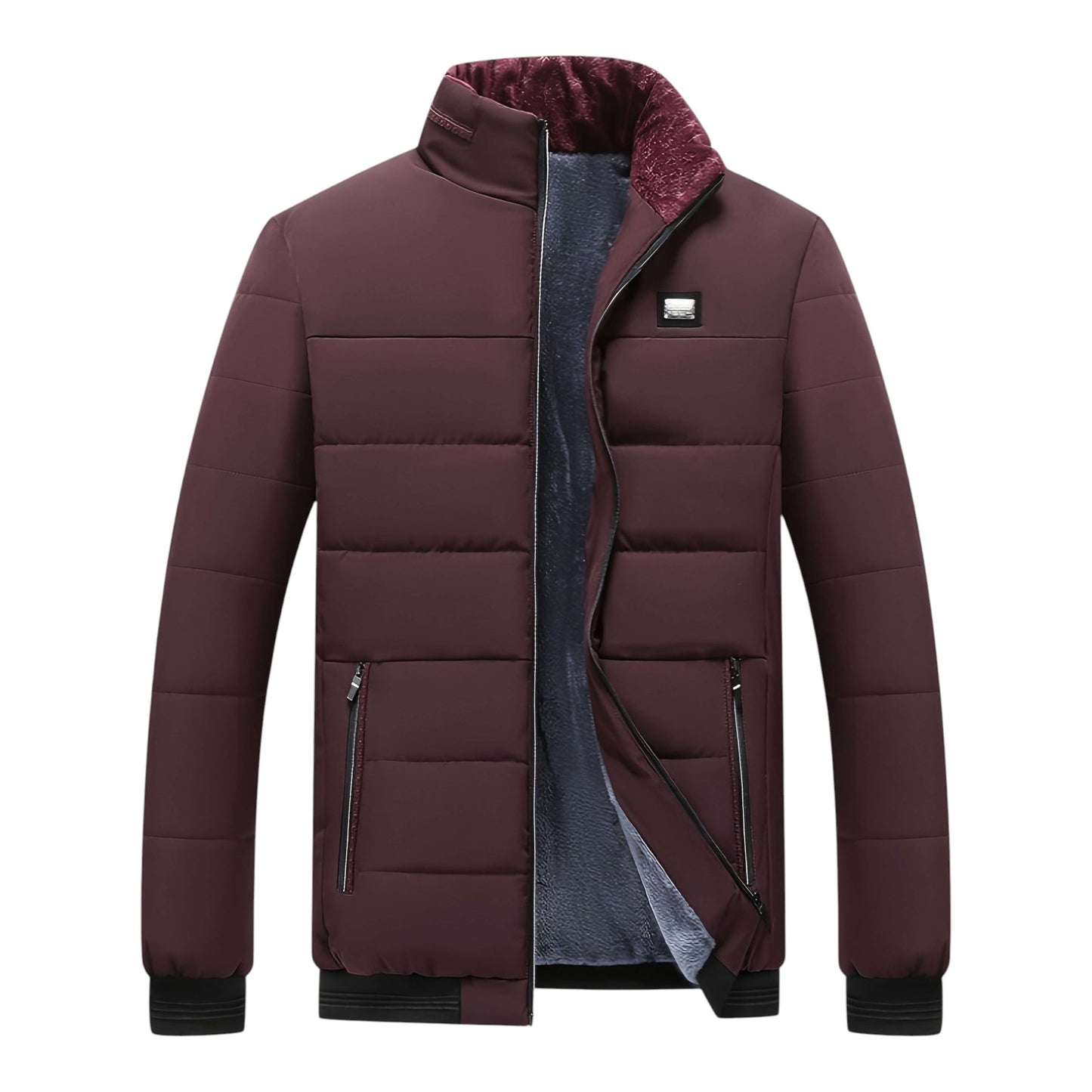 MANSSINO™ | Fleece-Lined Winter Zip Jacket