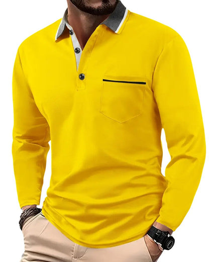MONVIEL | Classic Long-Sleeve Polo