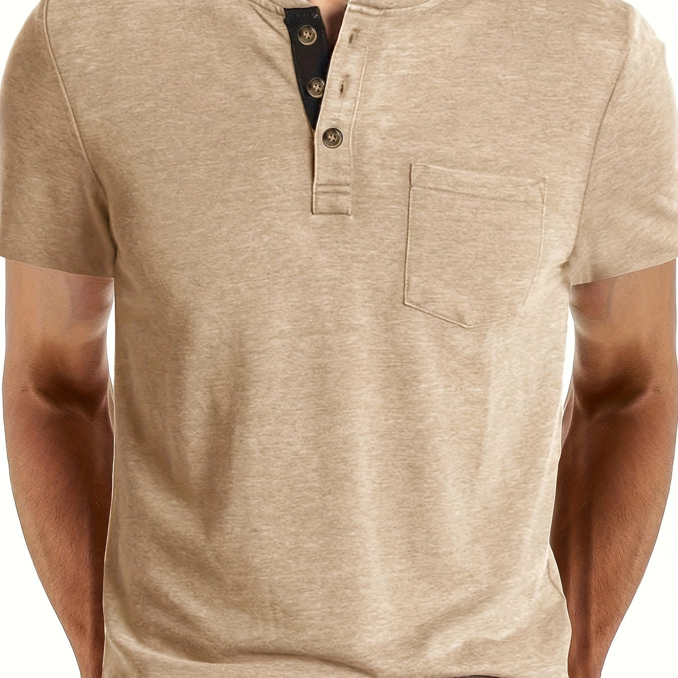 MONVIEL™ | Men's Cotton Henley T-Shirt
