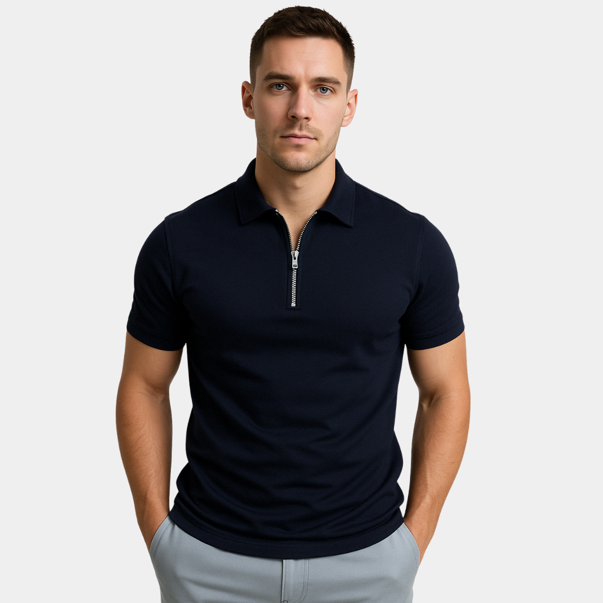 MONVIEL™ | Half-Zip Modern Polo